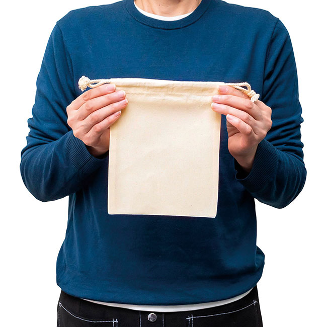 リサイクルコットン巾着S(SNS-0400139)サイズイメージ