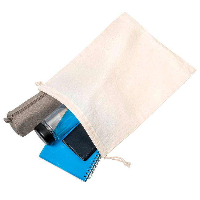 リサイクルコットン巾着L(SNS-0400141)収納イメージ