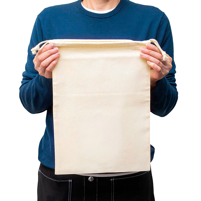 リサイクルコットン巾着L(SNS-0400141)サイズイメージ