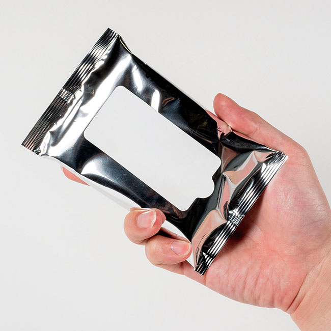 小ロット！5年保証防災用ウェットティッシュ20枚（SNS-0400142）サイズイメージ