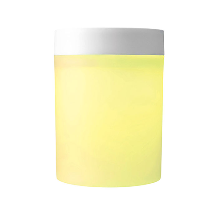 コンパクトUSB加湿器（SNS-0400144）ライト（イエロー）