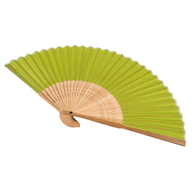 涼風和扇子（SNS-0400145）開いた状態（萌黄）
