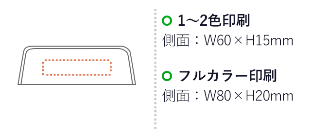 LEDライト付ドライバーセット（V010077）　１～２色印刷　側面：W60×H15mm　フルカラー印刷　側面：W80×H20mm