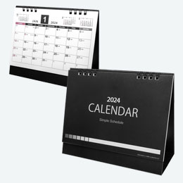 シンプルスケジュール卓上カレンダー【2024年度版】