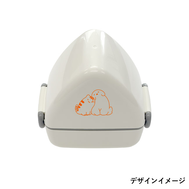 お米から出来たおにぎりランチボックス（SNS-3500007）名入れイメージ
