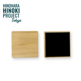 ヒノキ間伐材マグネット