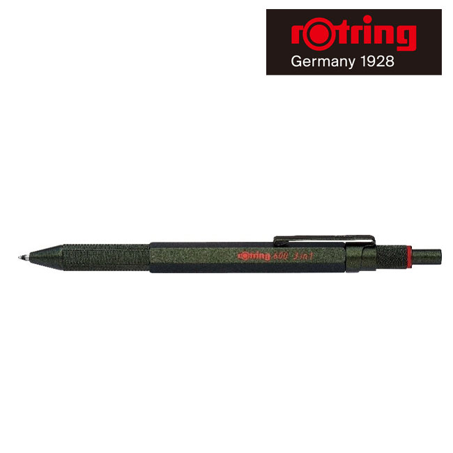 rOtring 600 3in1 マルチペン カモフラージュグリーン/ロットリング(rotring2159368)
