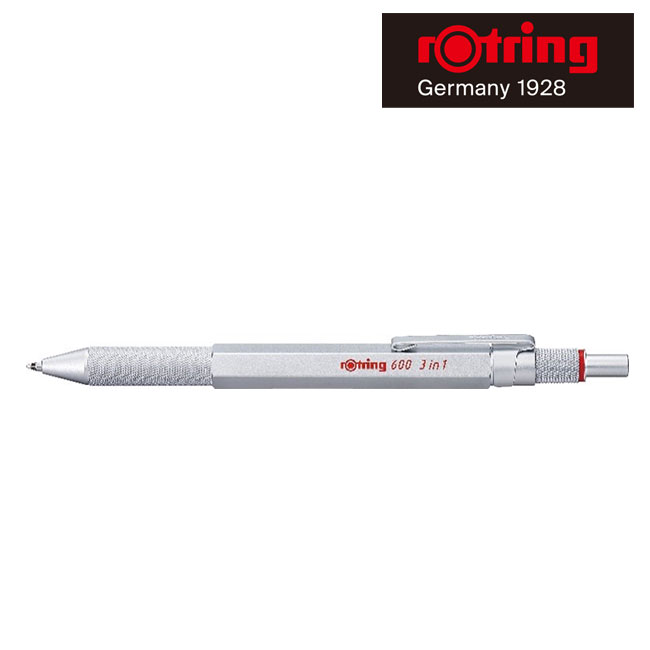 rOtring 600 3in1 マルチペン シルバー/ロットリング(rotring2164109)