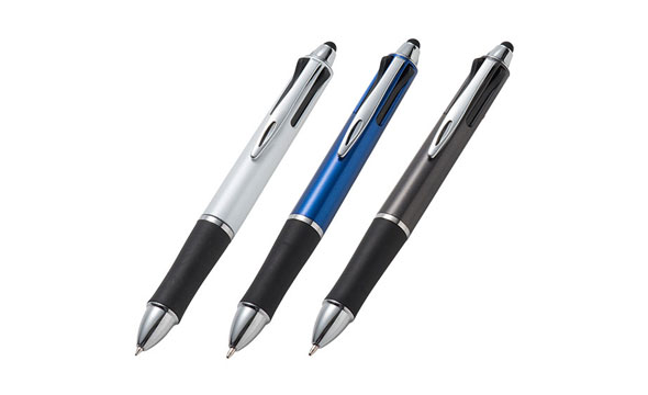 タッチペン付3色プラスワンボールペン（V010342）イメージ