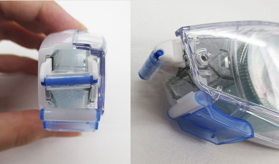 テープのり　ピットエアー/トンボ鉛筆（tomPN-MASX2）内側から見た様子