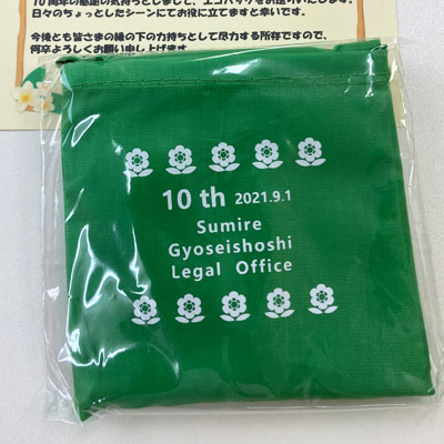 折りたたみエコバッグ（収納ポケット一体型）（sns-eb0004）印刷イメージ