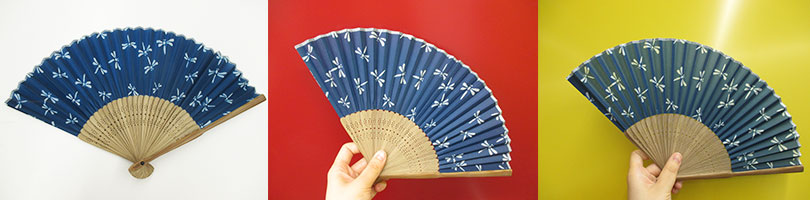 すす竹和扇子（V010198）背景色との組み合わせイメージ