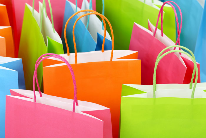カラフル紙袋商品イメージ