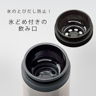 アトラス 軽量スクリューマグボトル350ml（atAS-350）氷止め付きの飲み口