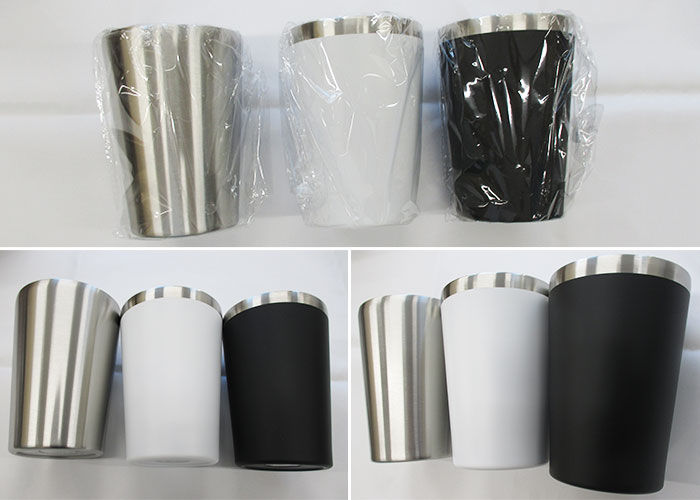 真空二重構造ステンレスタンブラー（SNS-0600470）カラー別の質感