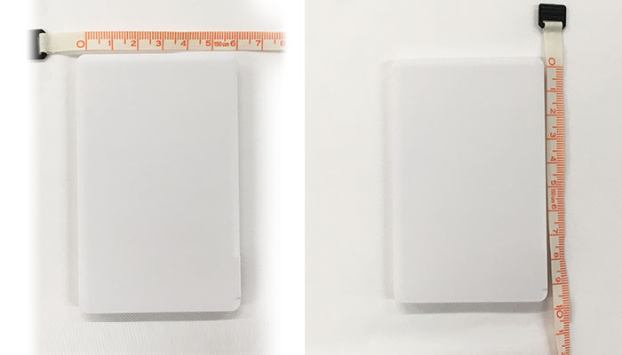 フラットモバイルチャージャー（SNS-0600483）本体サイズ