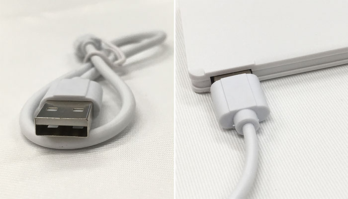 フラットモバイルチャージャー（SNS-0600483）充電方法