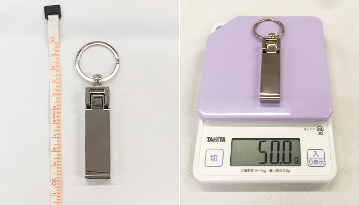 スマホスタンドになるバッグハンガー（m30592-075）商品パッケージの中身