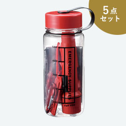 防災対策ボトル5点セット（m33060）商品画像