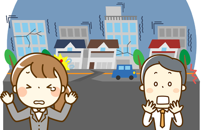 自然災害時イメージ