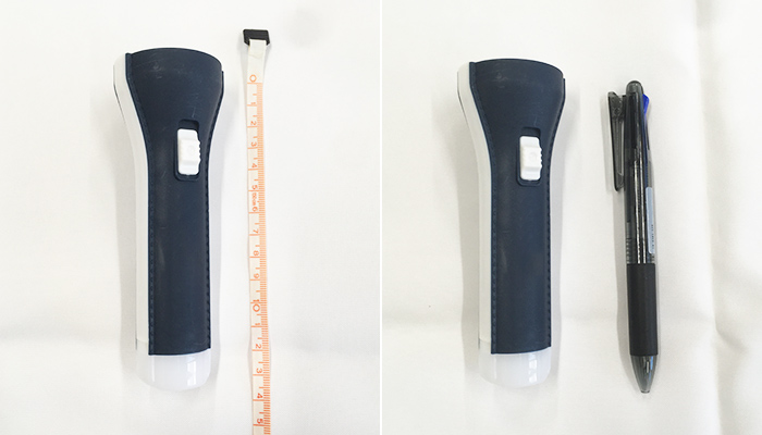 モシモニソナエル 2WAYハンディライト(m34020)サイズ