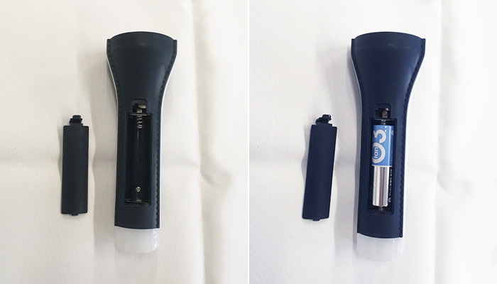 モシモニソナエル 2WAYハンディライト(m34020)ボトルの中部分