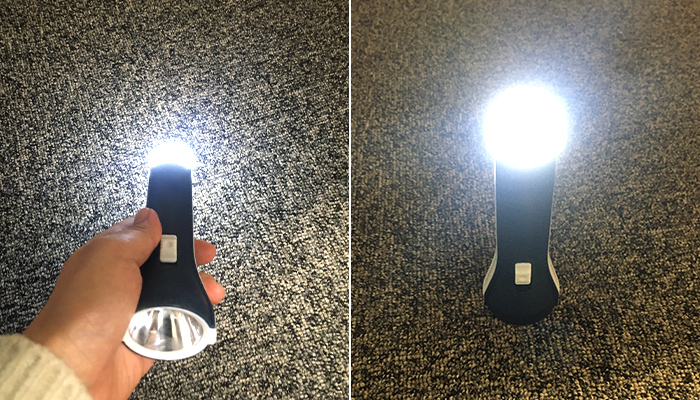 モシモニソナエル 2WAYハンディライト(m34020)ボトルの中部分