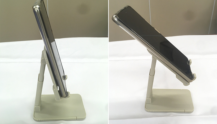 スマホ＆タブレットスタンド（SNS-0900046）２本同時に充電可能