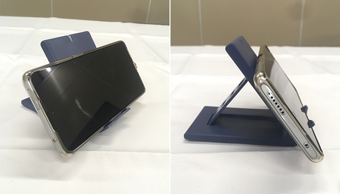 ポケットワイヤレスチャージャー（SNS-0900047）スマホを立てたまま充電OK