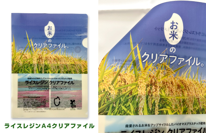 ライスレジンA4クリアファイルイメージ
