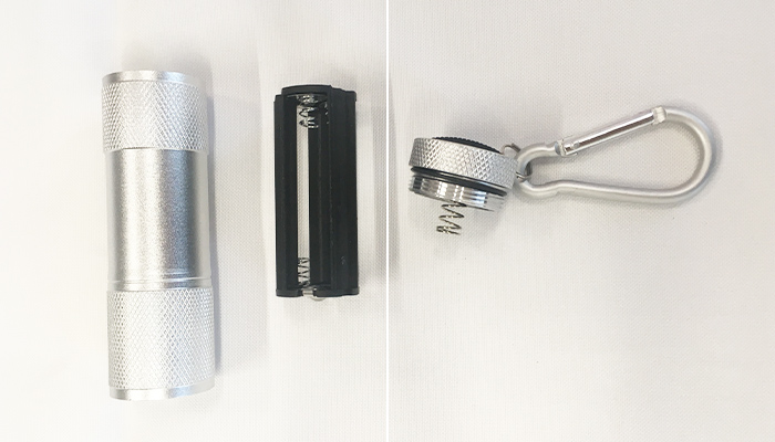 LED9灯カラビナ付ライト（tTS-0629）スタンドの角度