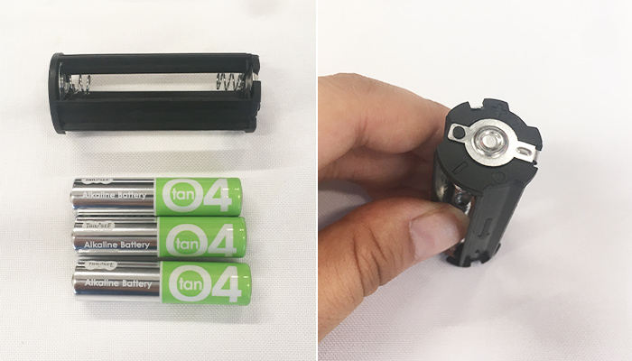 LED9灯カラビナ付ライト（tTS-0629）充電部が上部に稼働