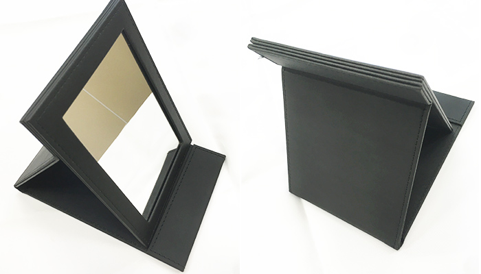 ベーシックラ－ジスタンドミラー（SNS-0600687）収納力の検証・モバイルグッズ