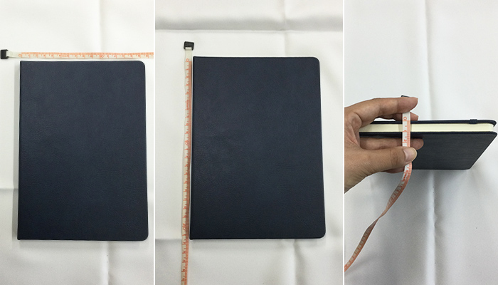 レザー調・ハードカバーノート（A5）(SNS-0600757)ランチバッグのファスナー部分