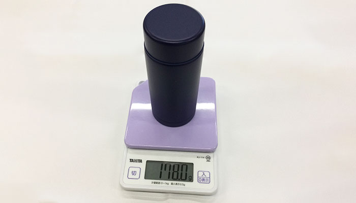 スマート真空ステンレスボトル（SNS-0600794）本体サイズ・重量