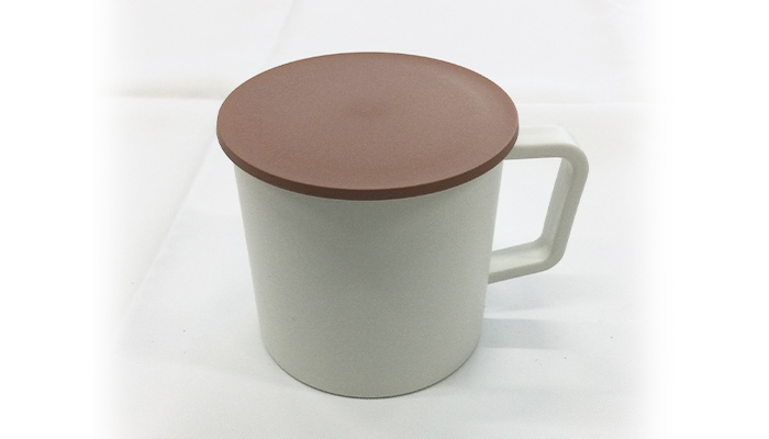 スフィア・生分解性樹脂マグカップ（蓋付き）（SNS-0600766）ポリ袋の中