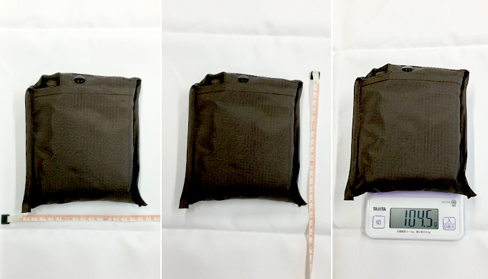 デイタフ・テントクロス パッカブル２WAYトート（撥水加工）(SNS-0600731)収納時サイズ