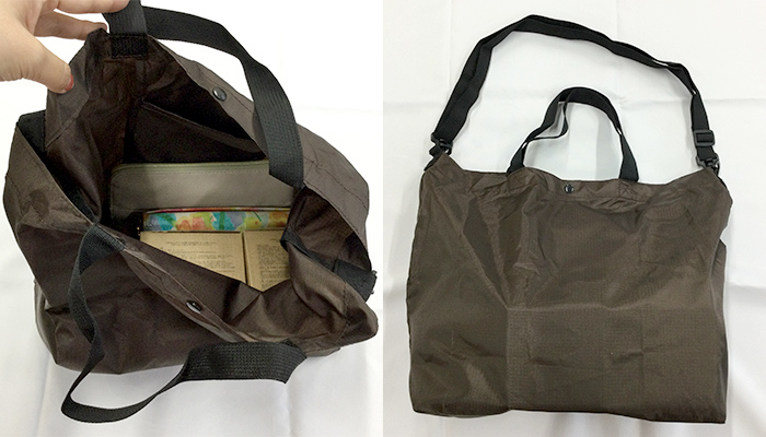 デイタフ・テントクロス パッカブル２WAYトート（撥水加工）(SNS-0600731)収納イメージ