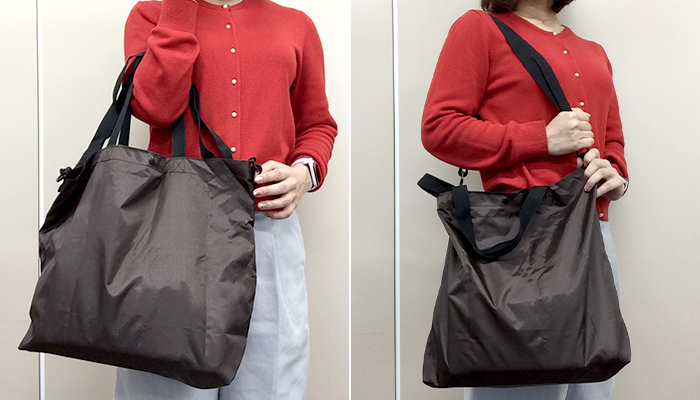 デイタフ・テントクロス パッカブル２WAYトート（撥水加工）(SNS-0600731)使用イメージ