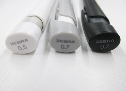 ブレン0.5mm、0.7mm/ゼブラ（zebraBAS88-zebraBA88）ノック部分イメージ