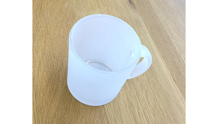 ≪実際に使ってみました！≫フロストガラスマグ(SNS-0600967)｜名入れ