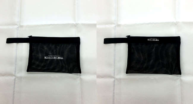 プラシャープ・ストラップ付きメッシュフラットポーチ(SNS-0600922)名入れイメージ