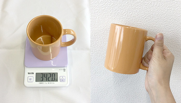 セルトナ・スタイリッシュマグカップ(SNS-0600962)本商品の重さ