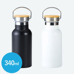 バンブーキャップ付き真空ステンレスボトル(SNS-0600966)商品画像