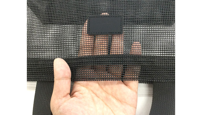 プラシャープ ・メッシュトート(SNS-0600921)厚手のビニールのような柔らかな質感