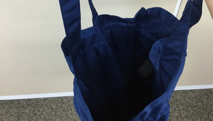 スペンザ・ソフト再生PET2WAY巾着トート(SNS-0600934)口が大きく開く