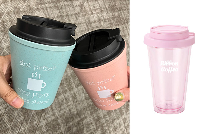 テイクアウトのボトル・タンブラーに