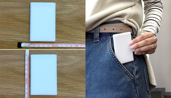 ≪実際に使ってみました！≫UVチェックポケットミラー(SNS-0601101