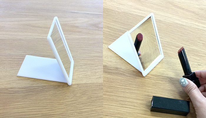 ≪実際に使ってみました！≫UVチェックポケットミラー(SNS-0601101