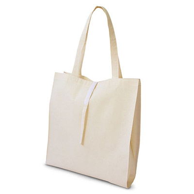 コットンレジ袋(Lサイズ)（en118-C）本体全体